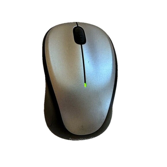 Logitech M317 Wireless Mouse, 2.4 GHz with USB Receiver, Light Steel - Picture 1 of 6